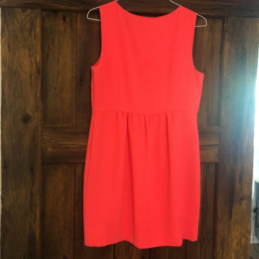 J. Crew Neon Pink / orange Dress - sz 12 - Picture 3 of 3